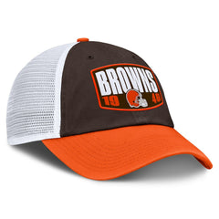 Cleveland Browns Franchise Trucker Adjustable Hat - Brown/Orange for sale