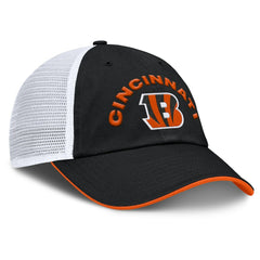 Cincinnati Bengals Reverse Trucker Adjustable Hat - Black/White for sale