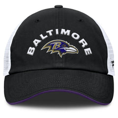 Baltimore Ravens Reverse Trucker Adjustable Hat - Black/White for sale