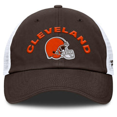 Cleveland Browns Reverse Trucker Adjustable Hat - Brown/White discount