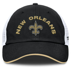 New Orleans Saints Reverse Trucker Adjustable Hat - Black/White outlet