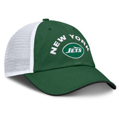 New York Jets Reverse Trucker Adjustable Hat - Green/White outlet