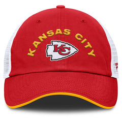Kansas City Chiefs Reverse Trucker Adjustable Hat - Red/White sale