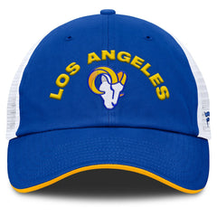 Los Angeles Rams Reverse Trucker Adjustable Hat - Royal/White outlet