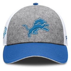 Detroit Lions Option Trucker Adjustable Hat - Gray/Blue for sale