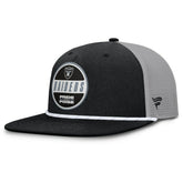 Las Vegas Raiders Edge Rush Trucker Adjustable Hat - Black/Gray outlet