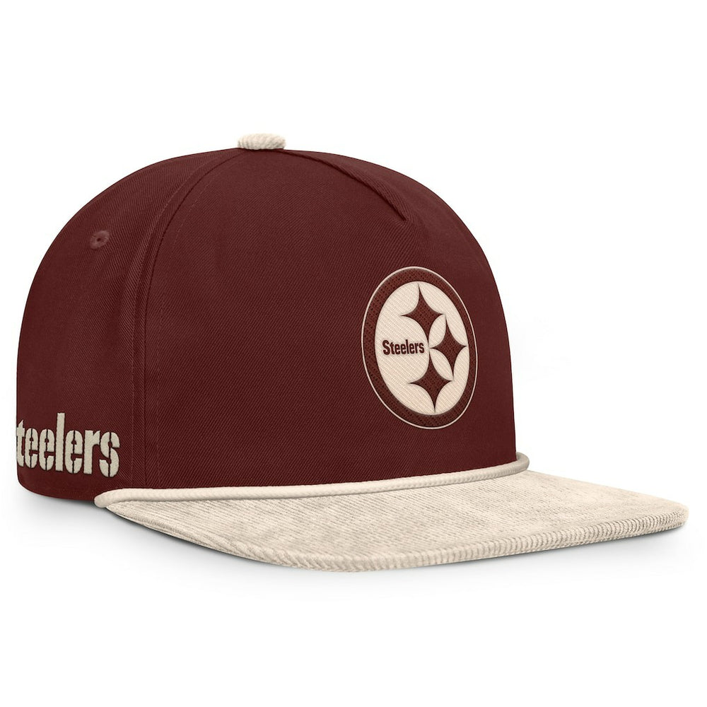 Pittsburgh Steelers NFL Reminisce Golfer Adjustable Hat - Brown sale