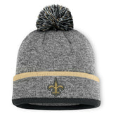 New Orleans Saints Motion Cuffed Knit Hat with Pom - Heather Gray online