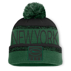 New York Jets Play Action Cuffed Knit Hat with Pom - Green/Black online