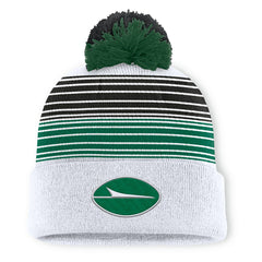 New York Jets Ghost Cuffed Knit Hat with Pom - White outlet