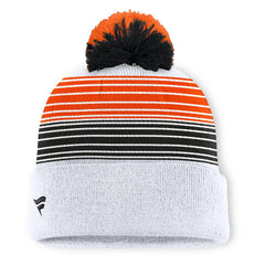 Cincinnati Bengals Ghost Cuffed Knit Hat with Pom - White on sale