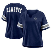 Dallas Cowboys Women's Redzone Curl Route T-Shirt - Navy on sale