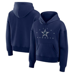 Dallas Cowboys Women's Eligible Receiver Legacy Pullover Hoodie - Navy on sale