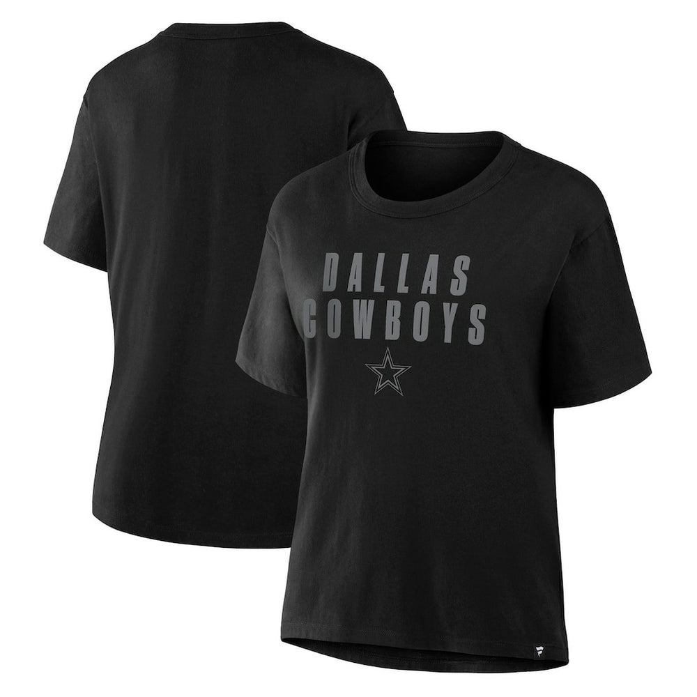 Dallas Cowboys Women's Blackout Kneel Down Legacy T-Shirt - Black discount