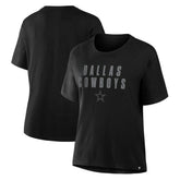 Dallas Cowboys Women's Blackout Kneel Down Legacy T-Shirt - Black discount