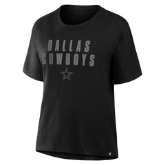 Dallas Cowboys Women's Blackout Kneel Down Legacy T-Shirt - Black discount