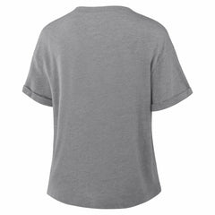 Dallas Cowboys Women's Pennant Wave Tribute Tri-Blend Boxy T-Shirt - Heather Gray outlet