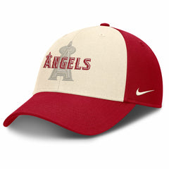 Los Angeles Angels Statement Club Performance Adjustable Hat - Red/Natural | Nike