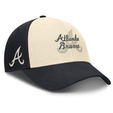 Atlanta Braves Statement Club Performance Adjustable Hat - Navy/Natural | Nike