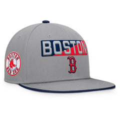 Boston Red Sox Punchout Snapback Hat - Gray