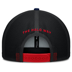 Los Angeles Angels Cutoff Adjustable Trucker Hat - Red/Navy