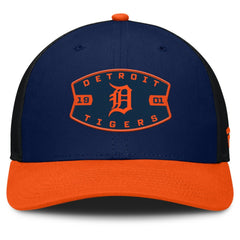 Detroit Tigers Cutoff Adjustable Trucker Hat - Navy/Orange