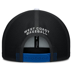 Los Angeles Dodgers Cutoff Adjustable Trucker Hat - Royal/White