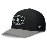 Chicago White Sox Cutoff Adjustable Trucker Hat - Black/Gray