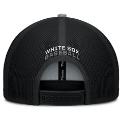 Chicago White Sox Cutoff Adjustable Trucker Hat - Black/Gray