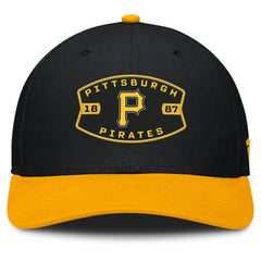 Pittsburgh Pirates Cutoff Adjustable Trucker Hat - Black/Gold