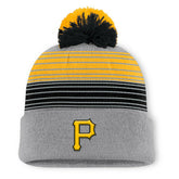 Pittsburgh Pirates Balk Cuffed Knit Hat with Pom - Gray