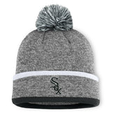 Chicago White Sox Backstop Cuffed Knit Hat with Pom - Heather Gray
