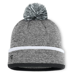 Chicago White Sox Backstop Cuffed Knit Hat with Pom - Heather Gray