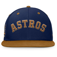 Houston Astros Splinter Fitted Hat - Navy/Tan