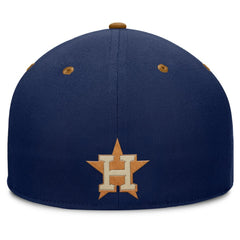 Houston Astros Splinter Fitted Hat - Navy/Tan
