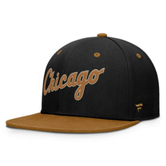 Chicago White Sox Splinter Fitted Hat - Black/Brown