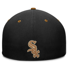 Chicago White Sox Splinter Fitted Hat - Black/Brown