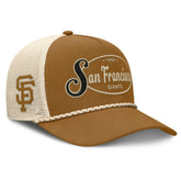 San Francisco Giants A-Frame Trucker Adjustable Hat - Brown