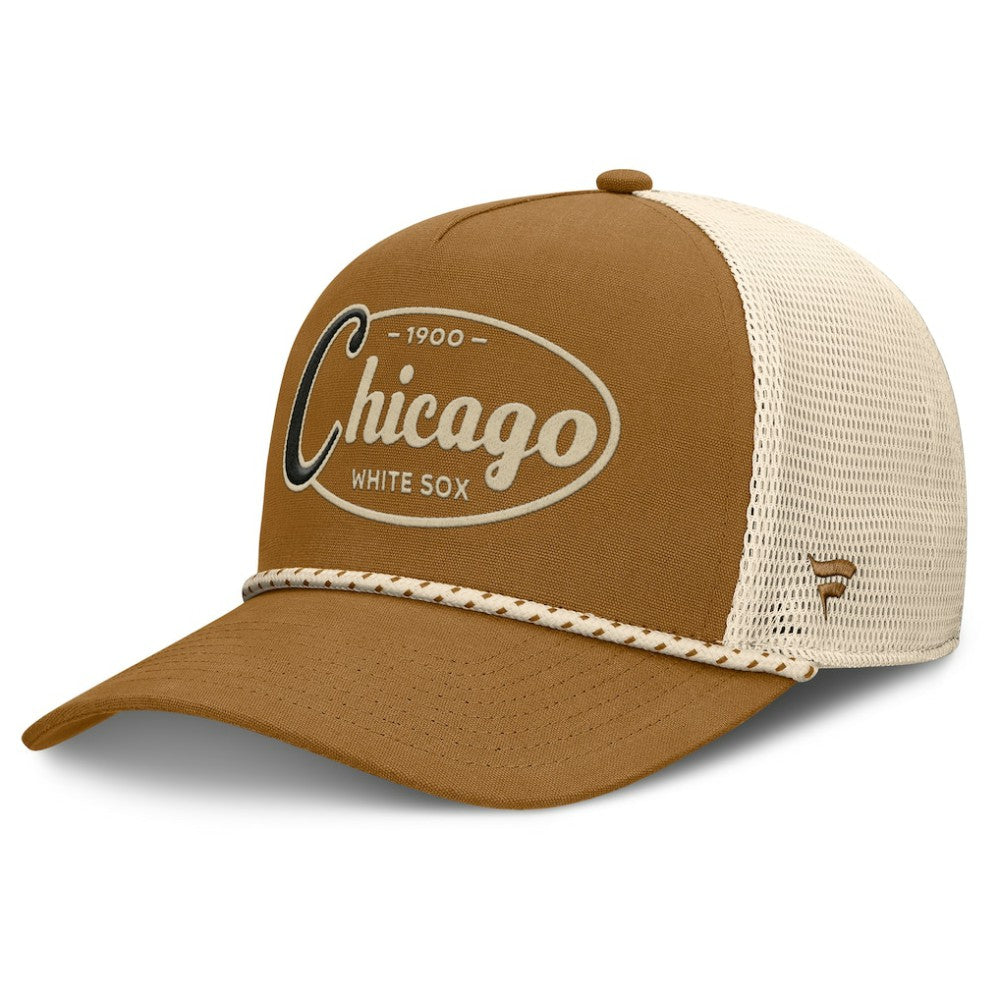 Chicago White Sox A-Frame Trucker Adjustable Hat - Brown