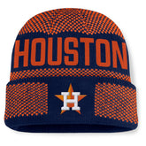Houston Astros Rotation Cuffed Knit Hat - Navy