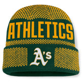 Athletics Rotation Cuffed Knit Hat - Green