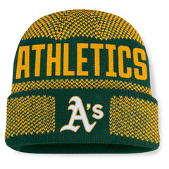 Athletics Rotation Cuffed Knit Hat - Green