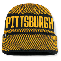 Pittsburgh Pirates Rotation Cuffed Knit Hat - Black