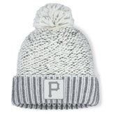 Pittsburgh Pirates Women's Hangtime Cuffed Knit with Pom - Heather Gray