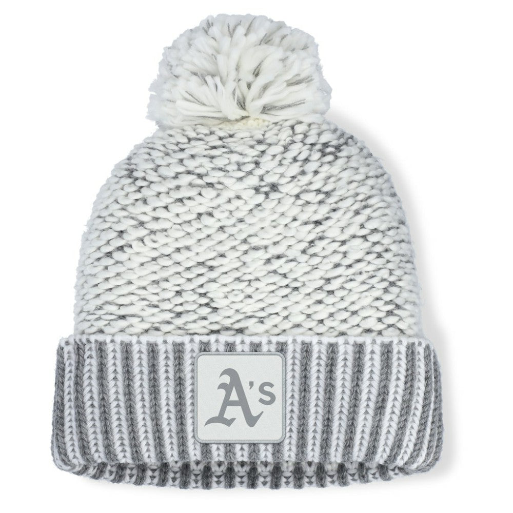 Athletics Women's Hangtime Cuffed Knit with Pom - Heather Gray