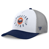 Houston Astros Designated A-Frame Foam Front Trucker Adjustable Hat - White/Navy