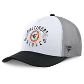 Baltimore Orioles Designated A-Frame Foam Front Trucker Adjustable Hat - White/Black
