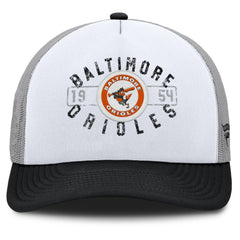 Baltimore Orioles Designated A-Frame Foam Front Trucker Adjustable Hat - White/Black