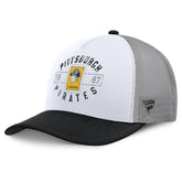 Pittsburgh Pirates Designated A-Frame Foam Front Trucker Adjustable Hat - White/Black