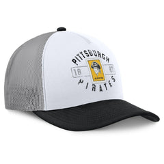Pittsburgh Pirates Designated A-Frame Foam Front Trucker Adjustable Hat - White/Black